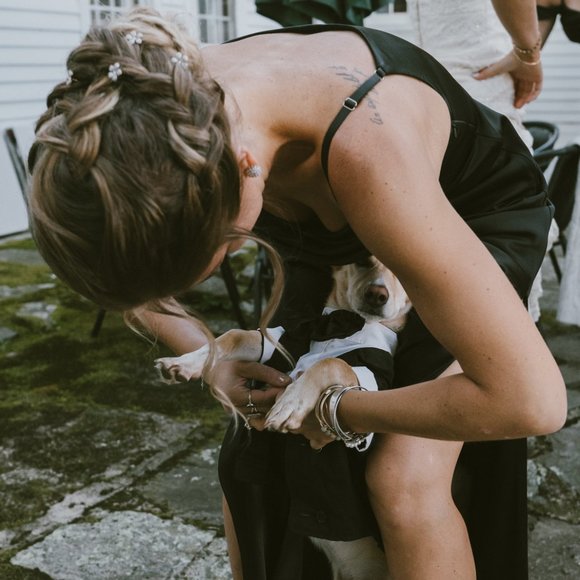 Revelry Skye black satin bridesmaid's dress NWT - Picture 7 of 9